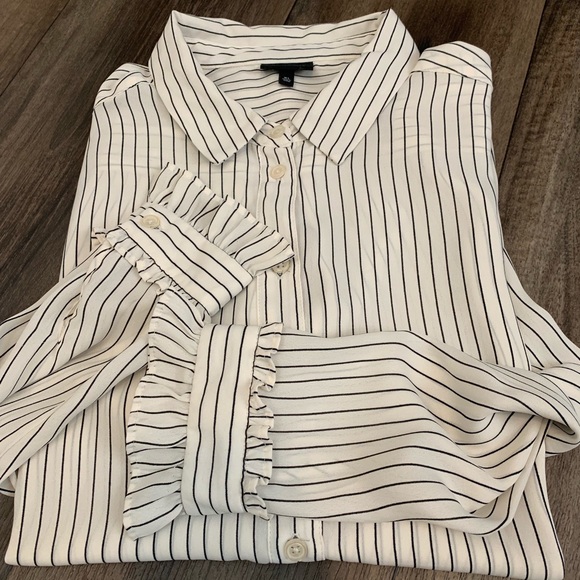 Who What Wear Tops - Who What Wear Striped Blouse